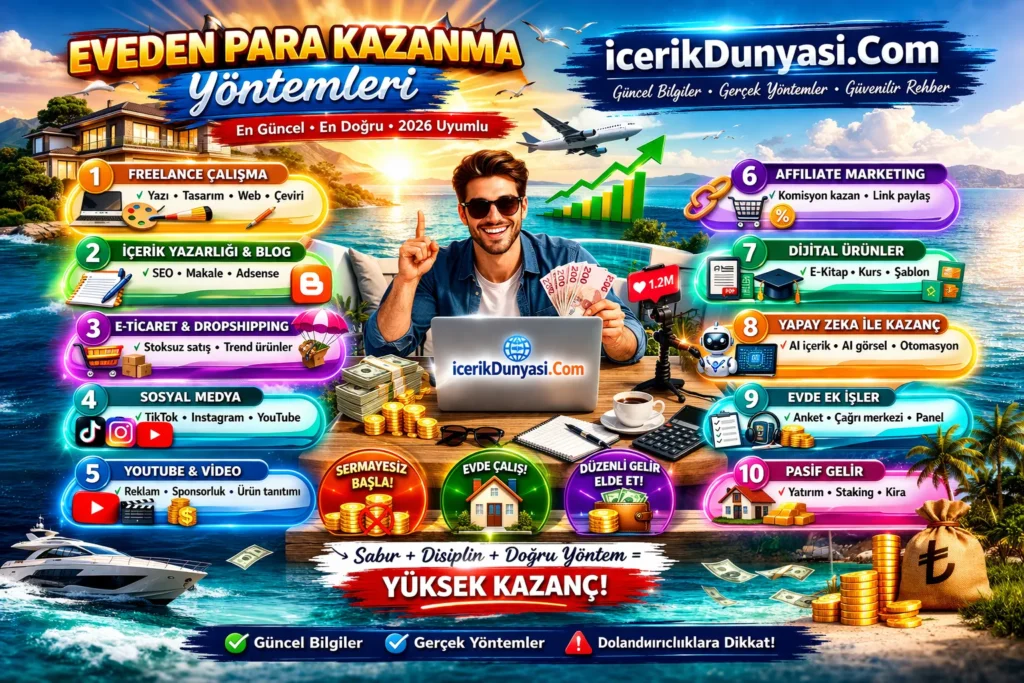 Evden Para Kazanma Yöntemleri