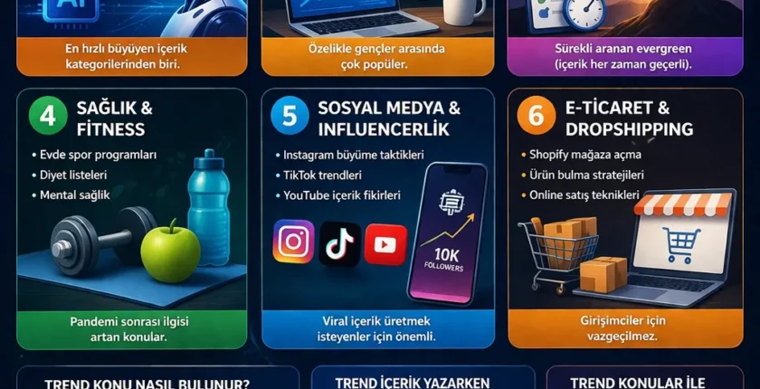 2026 Trend Konular: En Popüler ve Yükselen İçerik Fikirleri