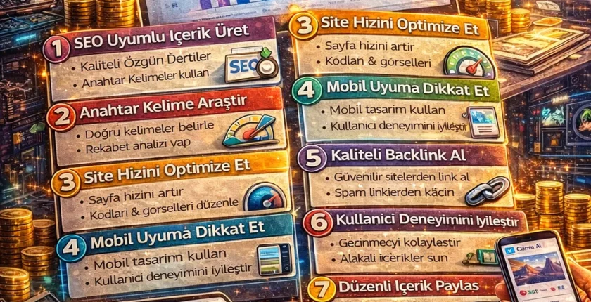 Google’da Üst Sıralara Çıkmak İçin Neler Yapılmalı?