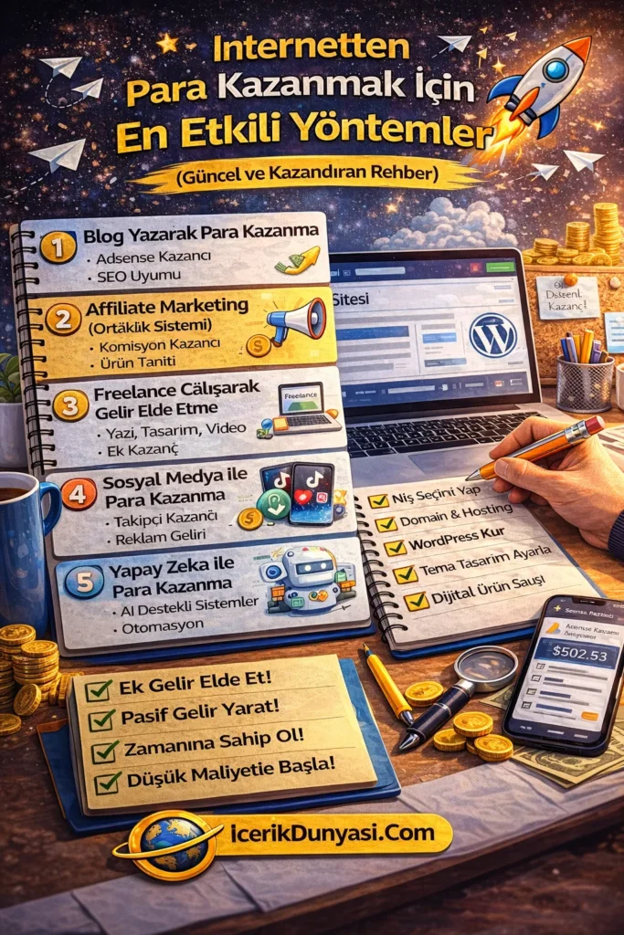 Internetten Para Kazanmak Icin En Etkili Yontemler