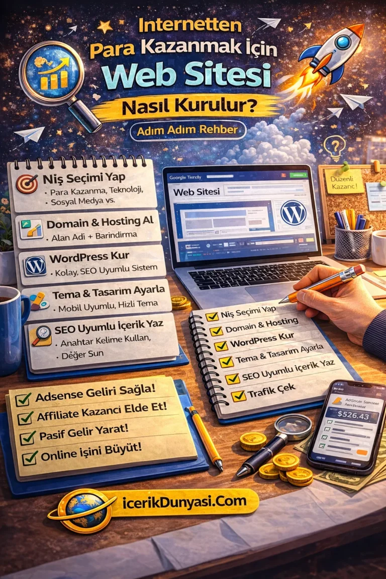 İnternetten Para Kazanmak İçin Web Sitesi Nasıl Kurulur?