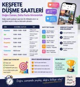 Keşfete Düşme Saatleri