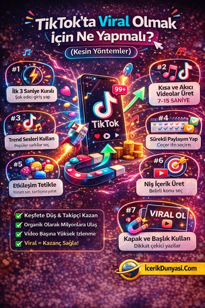 TikTokta Viral Olmak Icin Ne Yapmali