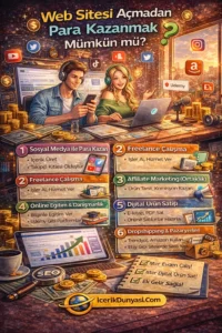 Web Sitesi Acmadan Para Kazanmak Mumkun Mu