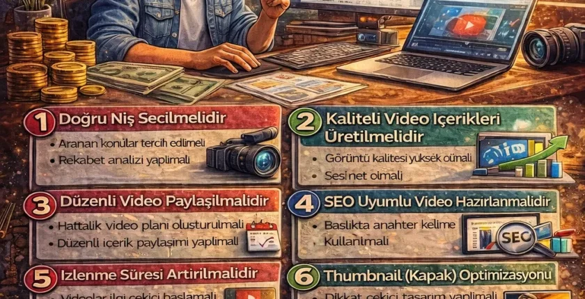 YouTube’dan Para Kazanmak İçin Ne Yapılmalı?
