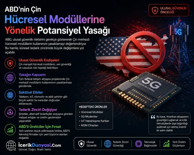 ABD’nin Çin Hücresel Modüllerine Yönelik Potansiyel Yasağı: Teknoloji Dünyasında Yeni Bir Dönem mi?