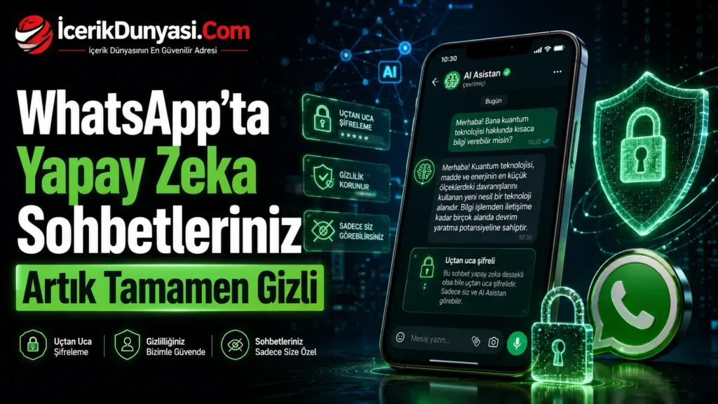 WhatsApp’ta Yapay Zeka Sohbetleriniz Artık Tamamen Gizli: Meta AI İçin Incognito Modu Duyuruldu!