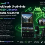 Android 17: Mobil İçerik Üretiminde Yeni Bir Dönemin Kapıları Aralanıyor