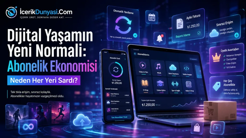 Dijital Yaşamın Yeni Normali: Abonelik Ekonomisi Neden Her Yeri Sardı?