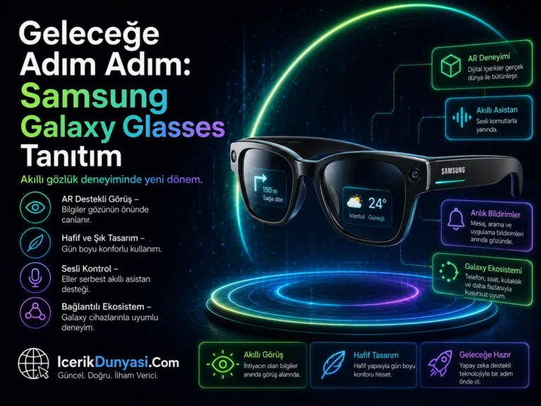 Geleceğe Adım Adım: Samsung Galaxy Glasses Tanıtım Tarihi Sızdı mı?