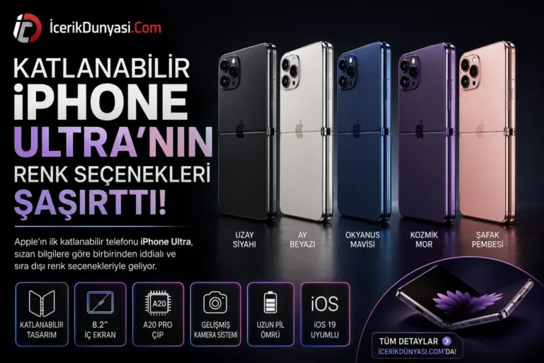 Katlanabilir iPhone Ultra’nın Renk Seçenekleri Şaşırttı: Apple Minimalizme mi Oynuyor?