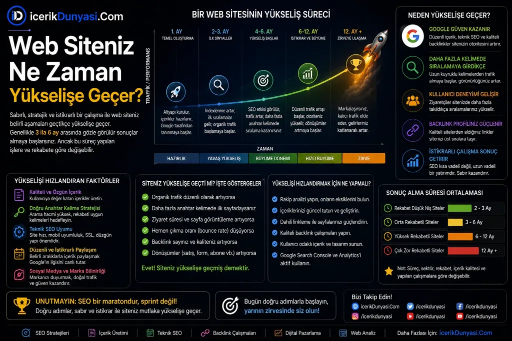 Web Siteniz Ne Zaman Yükselişe Geçer? Başarıya Giden Yol Haritası