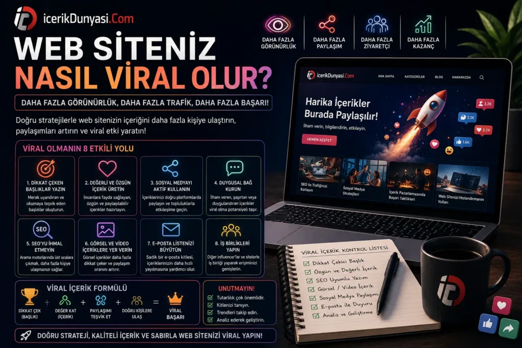 Web Siteniz Nasıl Viral Olur? Dijitalde Fark Yaratmanın Anahtarları