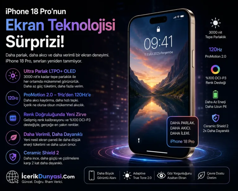 iPhone 18 Pro’nun Ekran Teknolojisi Sürprizi: Isınma Sorunları Planları Değiştiriyor mu?