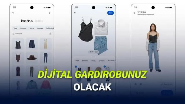 Google Fotoğraflar'a Yapay Zeka Destekli 'Dijital Gardırop' Geldi: Moda Deneyimini Baştan Yazıyor